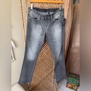 Buffalo David Bitton Women's Faded Gray Boot Cut Jeans